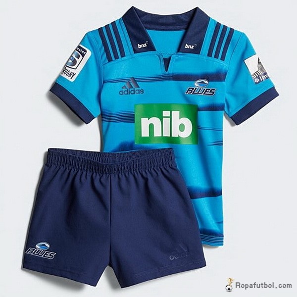 Camiseta Rugby Blues Ninos Replica Primera Ropa 2018 Azul